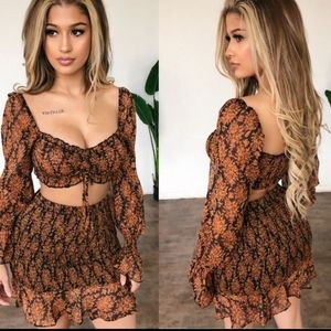 Ootdfash 2 piece skirt Set
